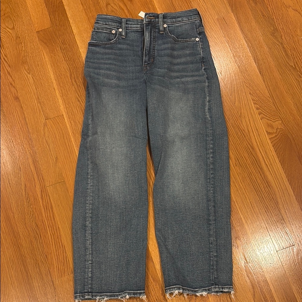 Madewell Slim Wide-Leg Crop Jeans - Size 25 - Picture 2 of 2